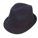 Wholesale black cotton unisex trilby