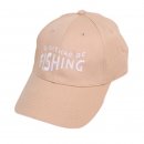 Wholesale beige baseball cap with 'I'd rather be fishing'