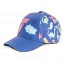 Wholesale babies dino print baseball cap in blue developed from cotton