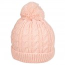 B310- BABIES CABLE KNITTED BOBBLE HAT