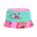 Wholesale pink girls animal applique bucket hat