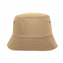 Bulk boys plain cotton bucket hat in beige