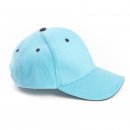 Wholesale girls plain baseball cap in light blue