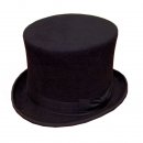 Wholesale black felt top hat in 56cm