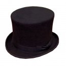 Wholesale black felt top hat in 59cm