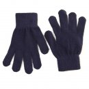 Wholesale adults magic stretch gloves in navy