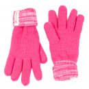 Wholesale pink kids knitted thinsulate gloves