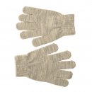 Bulk ladies stretchy glitter gloves in grey