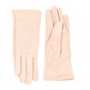 Wholesale ladies super soft stripe gloves in orange