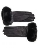 LADIES WHOLESALE TOUCHSCREEN GLOVES IN BLACK