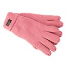 Wholesale knitted thinsulate branded gloves in light pink