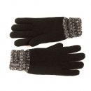 Wholesale mens 2-tone black and grey thinsulate knitted gloves