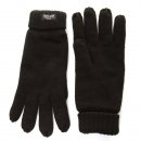 Wholesale mens knitted thinsulate gloves in black
