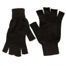 Wholesale black fingerless knitted gloves for men