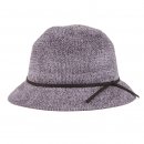 Wholesale ladies soft crushable cloche hat in grey