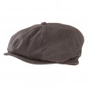 8 panel black flat cap available for wholesale purchase