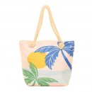 LB100- PK OF 6 BEACH BAG WITH BEACH PRINTED ON THE FRONT