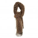 Wholesale ladies marissa loop light weight scarf in brown