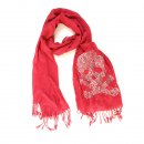 Wholesale red ruby cross bones lightweight scarf