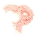 Wholesale ladies pink coral ruffle lightweight scarf