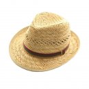 Wholesale mens bound edge straw trilby