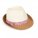 S504- LADIES STRAW TRILBY