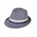 S508- MENS STRAW COLOURED TRILBY HAT