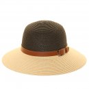 S540- PK OF 12 SHORT BRIM STRAW HAT WITH BELT BAND
