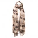 SCARF160- PK OF 6- LADIES HEDGEHOG PRINT SCARF