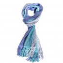 Wholesale blue mens block colour scarf