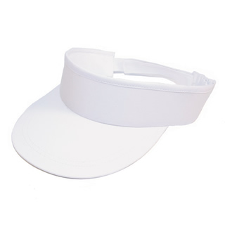 VISOR 2-Visor with towelling sweat band Wholesale white visor with towelling sweat band