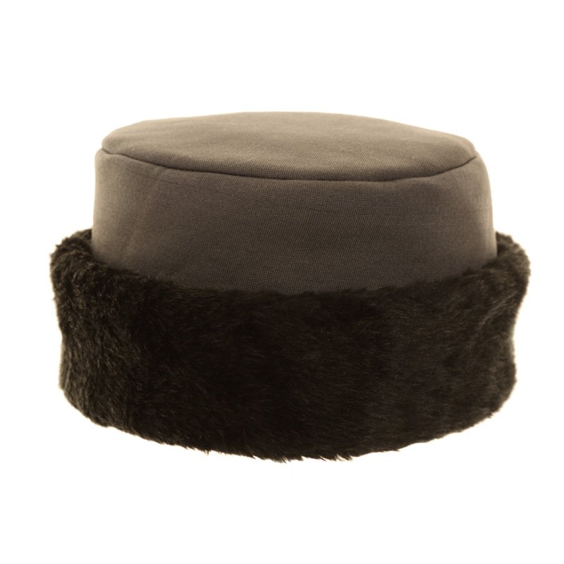 Wholesale faux fur hats A1205 Faux fur pill box hat