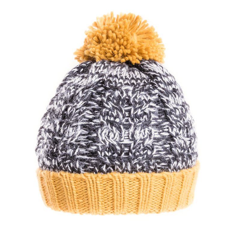cable knit bobble hat mens
