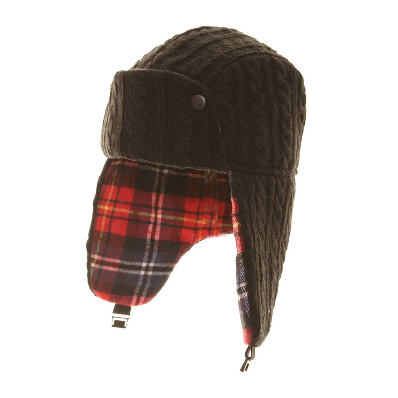 Wholesale trapper hatsA899Men's cable knit trapper hat SSP Hats